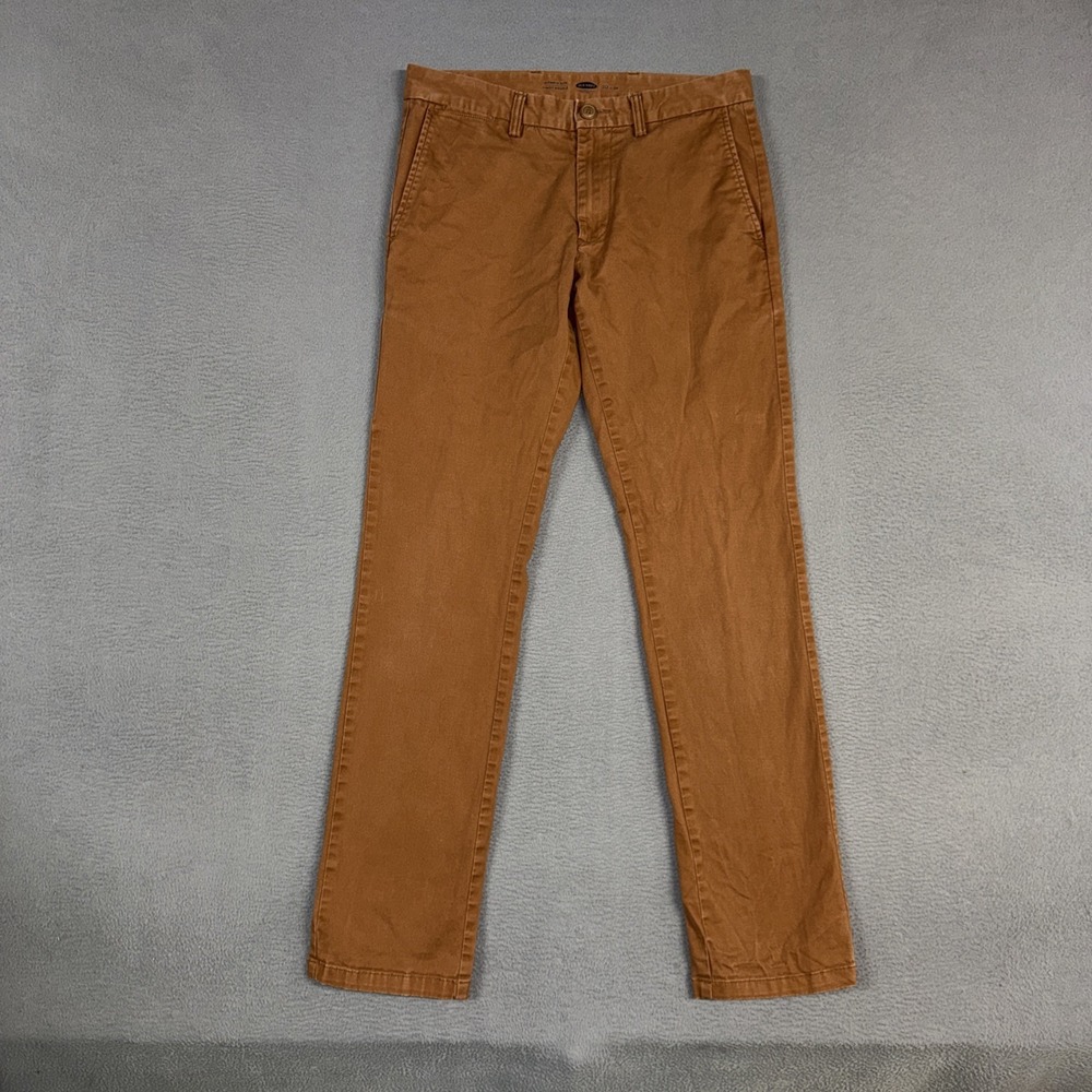 Old Navy Pants Mens 30x34 (Fits 31x32) Brown Ultimate Slim Flat Front Chino